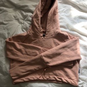 gymshark cropped draw string hoodie